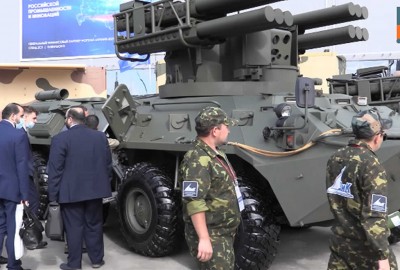 Модификацию ЗРК "Сосна" на БТР-82 представили на "Армии-2021"